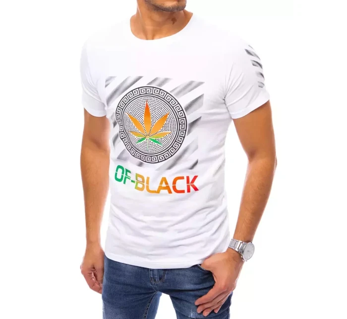 Pánské bílé tričko model 21964094 - Dstreet