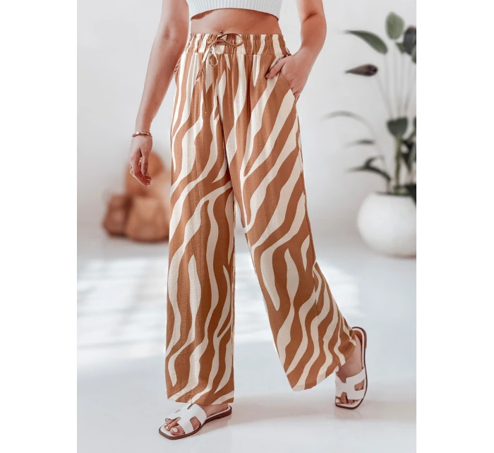 Dámské pruhované kalhoty se širokými nohavicemi  Dstreet model 21987388 - FashionStreet