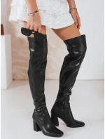 Dámské kozačky nad kolena černé Dstreet ZY1245