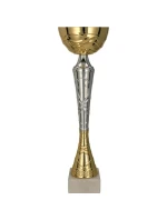 Zlatý a stříbrný kovový pohár TUMA S