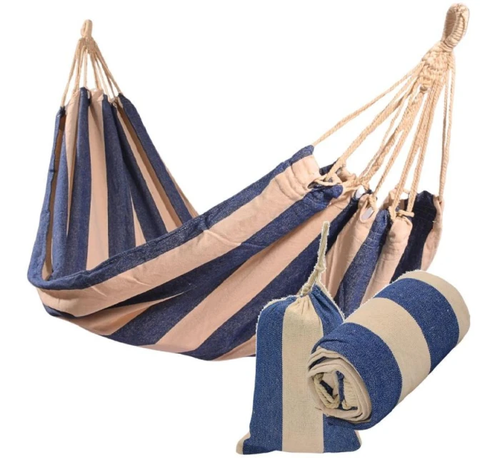 ZAHRADNÍ HAMMAK 1 OSOBNÍ 200x100 cm S PŘIKRÝVKOU 1064024