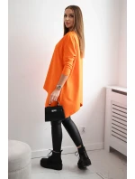 Oversize halenka oranžová