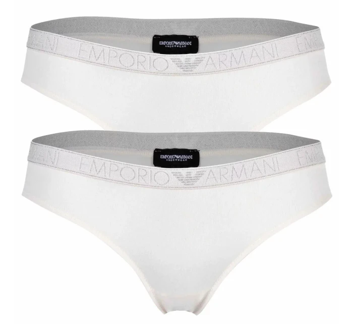 Dámské kalhotky 2PACK 163334 3F223 09210 ecru - Emporio Armani