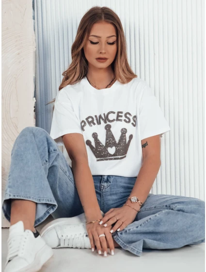 Dámské tričko PRINCY bílé FashionStreet RY2390
