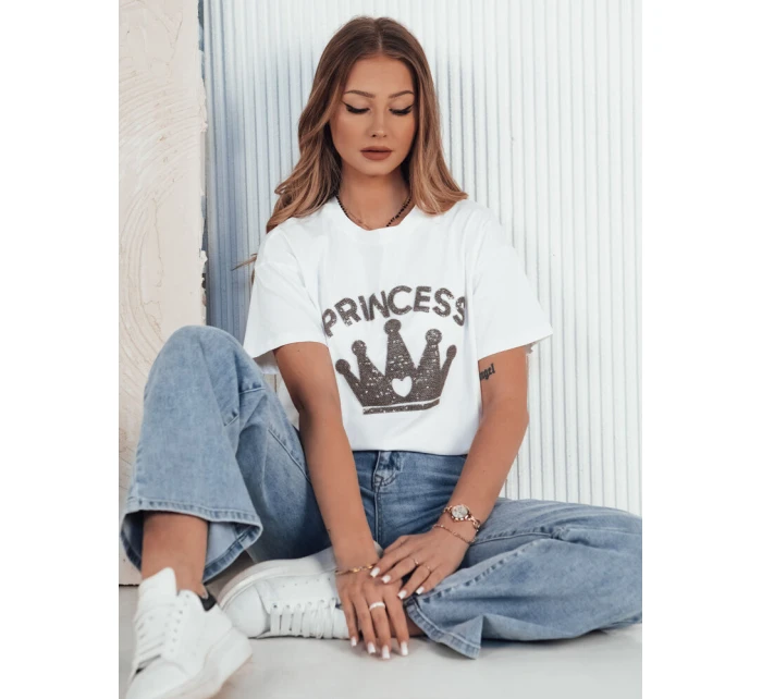 Dámské tričko PRINCY bílé FashionStreet RY2390