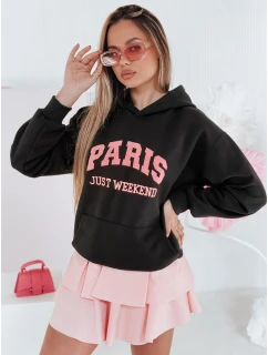 Dámská oversize mikina PARISSIA černá FashionStreet BY1453
