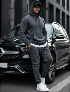 Pánská mikina s kapucí antracitová model 21961947 - Dstreet