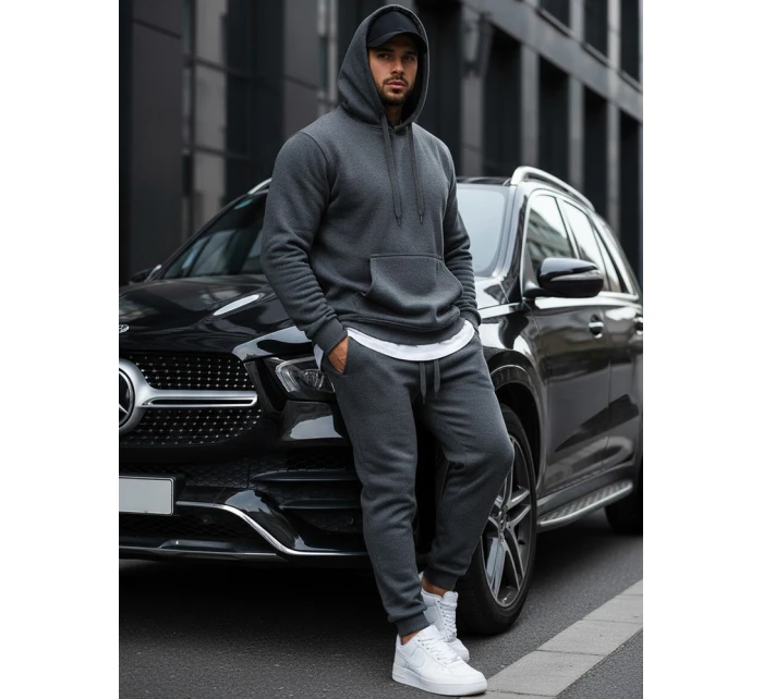 Pánská mikina s kapucí antracitová model 21961947 - Dstreet