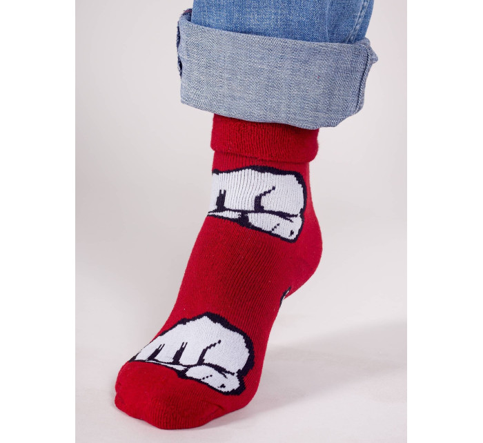 Chlapecké ohrnuté ponožky YO! SKF-0003C Boy Frotte 17-34