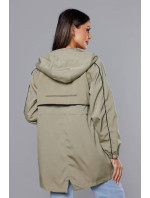 Tenká dámská bunda v olivové barvě s podšívkou model 18019154 - S'WEST