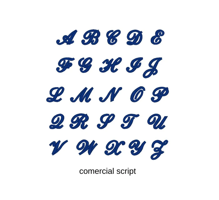 Výšivka monogram dvě písmena Allegra script Výšivka monogram dvě písmena Allegra script