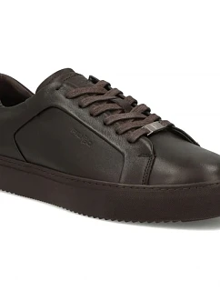 Pánské kožené polobotky – hnědé tenisky Filippo MP8274