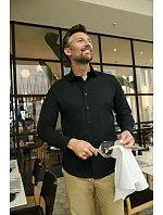 Elastická košile s dlouhým rukávem 11. black model 22475640 - Russell Athletic