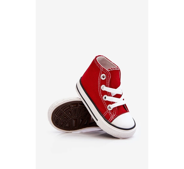 Dětské Vysoké Tenisky Červené Filemon Dětské Vysoké Tenisky Červené Filemon