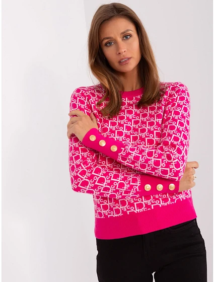 Sweter AT SW model 18990795 fuksjowy - FPrice