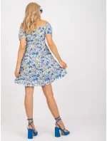 Šaty RO SK 2522 5.32P bílá a modrá