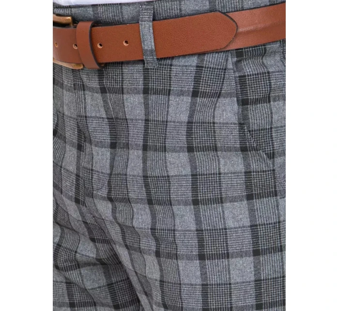 Pánské tmavě šedé kalhoty model 21965093 - Dstreet