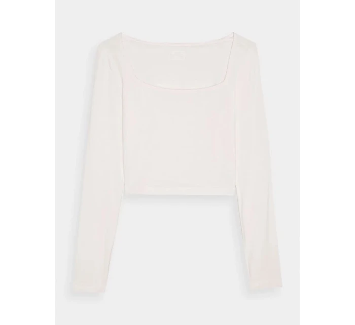 Dámské hladké tričko s dlouhým rukávem 4F 4FRSS24TLONF499-11S