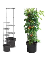 KVĚTINÁČ NA SÁZENÍ RAJČAT S ŽEBŘÍKEM O OBJEMU 12 L KVĚTINÁČ NA SÁZENÍ RAJČAT S ŽEBŘÍKEM O OBJEMU 12 L