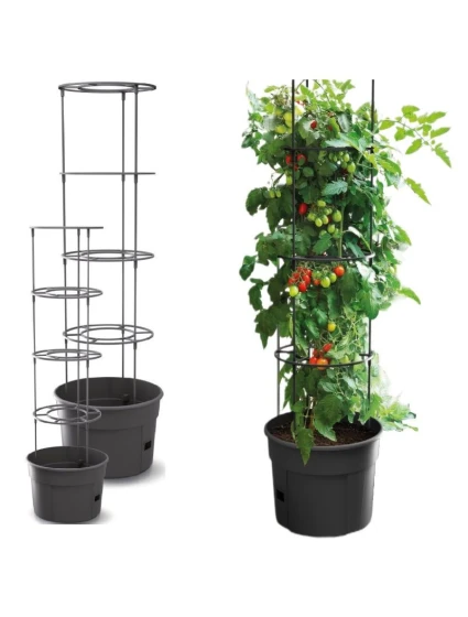 KVĚTINÁČ NA SÁZENÍ RAJČAT S ŽEBŘÍKEM O OBJEMU 12 L KVĚTINÁČ NA SÁZENÍ RAJČAT S ŽEBŘÍKEM O OBJEMU 12 L