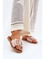 Dámské Sandály S Ozdobným Detalem Růžové model 21689999 - Boto Dámské Sandály S Ozdobným Detalem Růžové model 21689999 - Boto