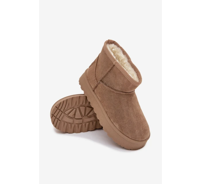 Dětské sněhule s z kožešiny Big Star Béžové model 21708585 - Big Star Shoes Dětské sněhule s z kožešiny Big Star Béžové model 21708585 - Big Star Shoes