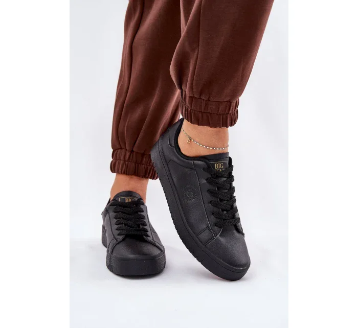 Dámské nízké tenisky z ECO kůže Big Star – černé