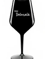 PANI DOKONALÁ - čierny nerozbitný pohár na víno 470 ml