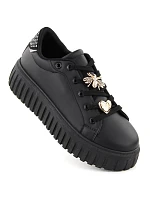 Dámská sportovní obuv na platformě černá NEWS 4756
