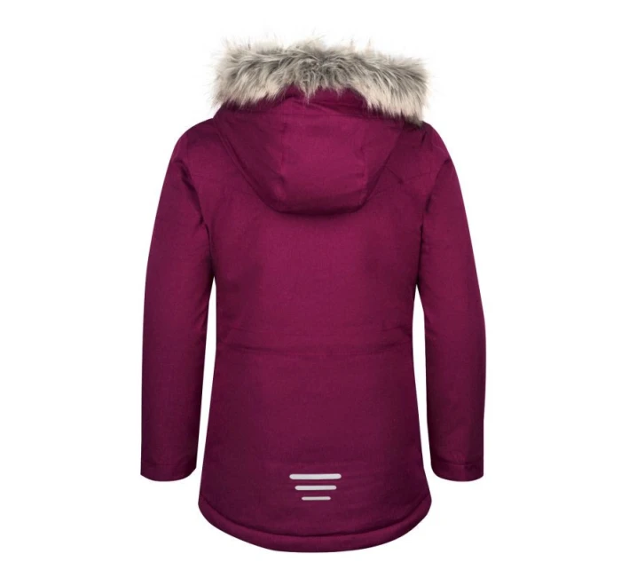 Trollkids Dívčí zimní bunda Oslo Coat XT zateplený kabát s kapucí růžová (180-229)