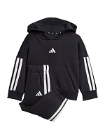 Dětské tepláky Essentials Joggers 3 Stripes Fleece Hoodie black model 21812218 - ADIDAS