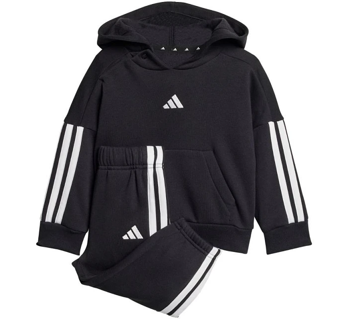 Dětské tepláky Essentials Joggers 3 Stripes Fleece Hoodie black model 21812218 - ADIDAS