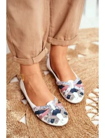 Dámské Kožené Baleríny Bílé model 21511165 - Maciejka