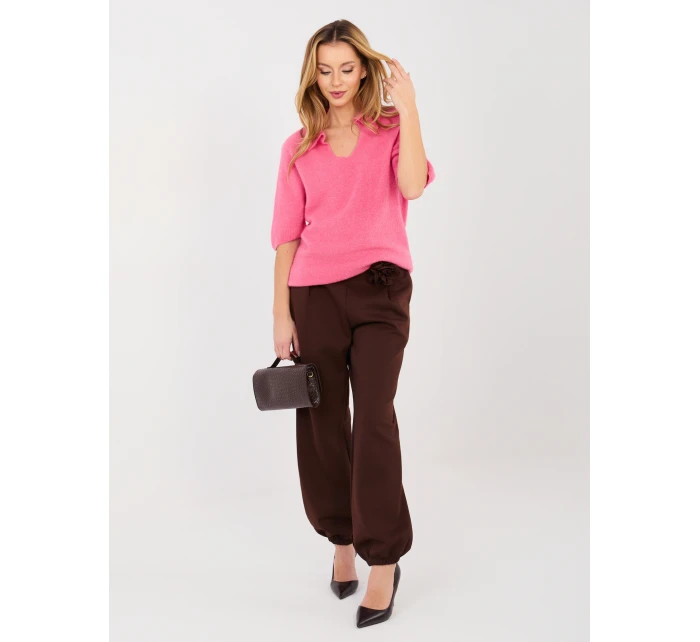 Sweter MI SW model 21937095 ciemny różowy - FPrice