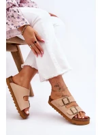 Dámské klasické pantofle Big Star - béžové