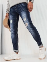 Pánské tmavě modré kalhoty Dstreet UX3916