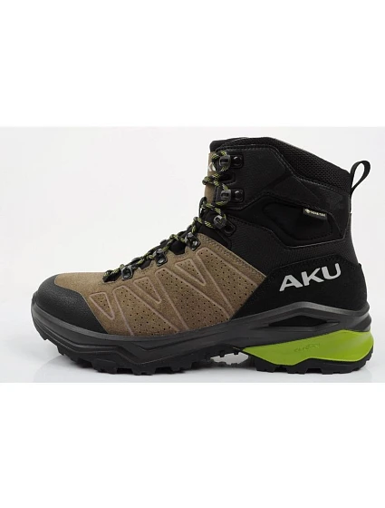 pánská trekingová sportovní obuv model 21940843 Goretex kožená černá zelená - Aku pánská trekingová sportovní obuv model 21940843 Goretex kožená černá zelená - Aku