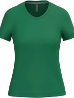 Kariban K 381 Dámské tričko s výstřihem do V 20.K381 kelly green