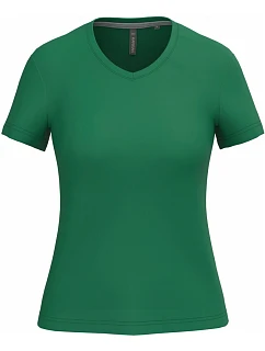 Kariban K 381 Dámské tričko s výstřihem do V 20.K381 kelly green