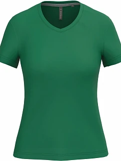 Kariban K 381 Dámské tričko s výstřihem do V 20.K381 kelly green