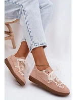 Dámské tenisky s krajkou růžové model 22107030 - Boto