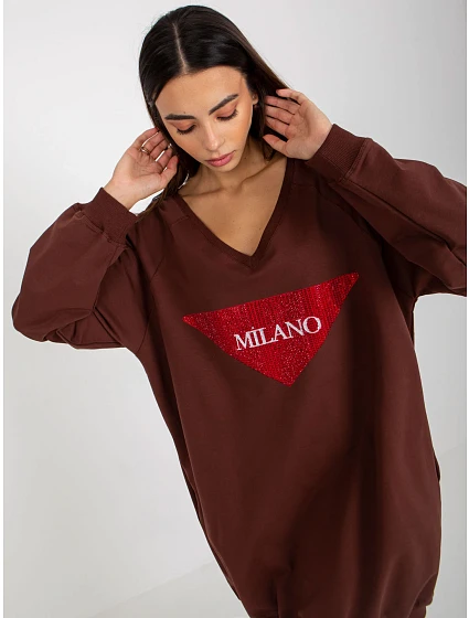 Mikina VI BL model 17851466 tmavě hnědá - FPrice