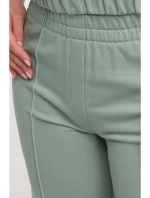 Široké kalhoty s předními  mátové model 21047270 - BeWear