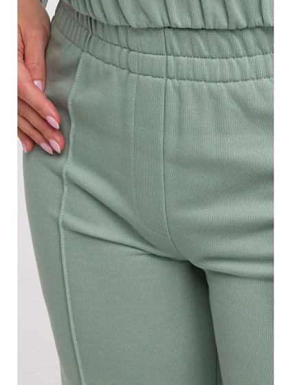 Široké kalhoty s předními  mátové model 21047270 - BeWear