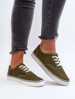 Klasické dámské tenisky Tenisky tmavě zelené Olvali