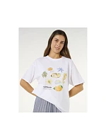 Dámské tričko RIP CURL Poolside Heritage Tee, bílé Dámské tričko RIP CURL Poolside Heritage Tee, bílé