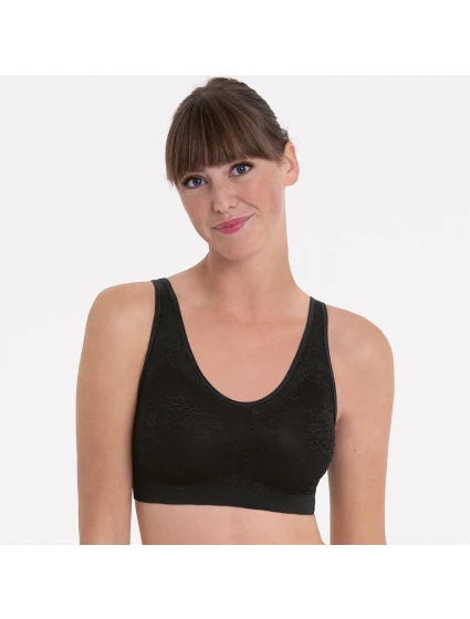 Essential Lace pooperační braletka s pěnovou výztuží 4700X black - Anita Care