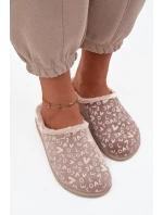 Dámské pantofle Love model 21714585 Béžové - Inblu