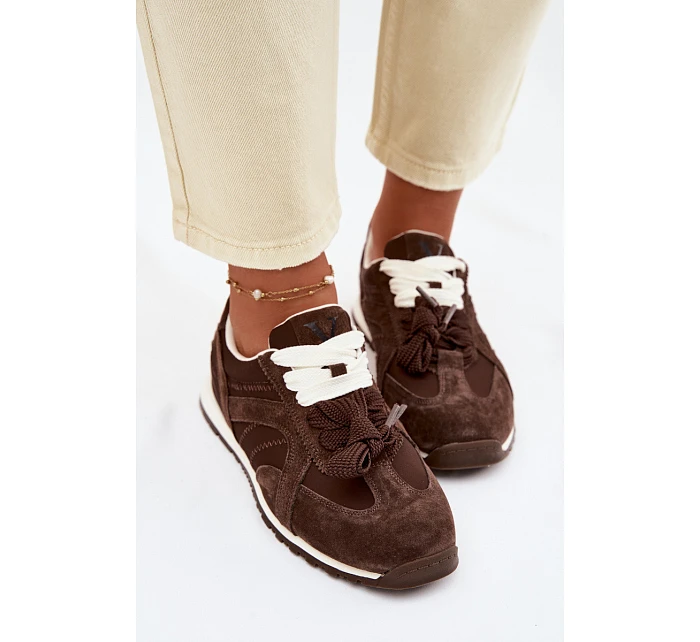 Kožené tenisky Vinceza Dámské 86427 Čokoládové Kožené tenisky Vinceza Dámské 86427 Čokoládové