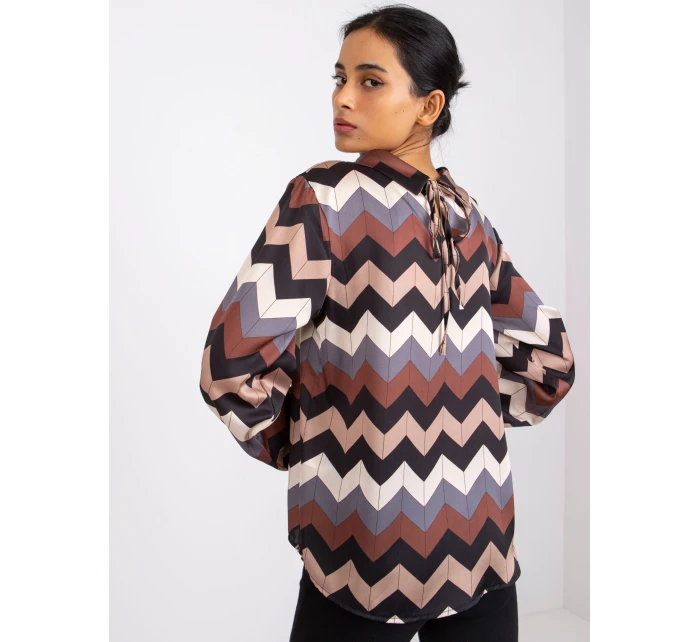 Halenka DHJ BZ 12311.49P černá a béžová Halenka DHJ BZ 12311.49P černá a béžová